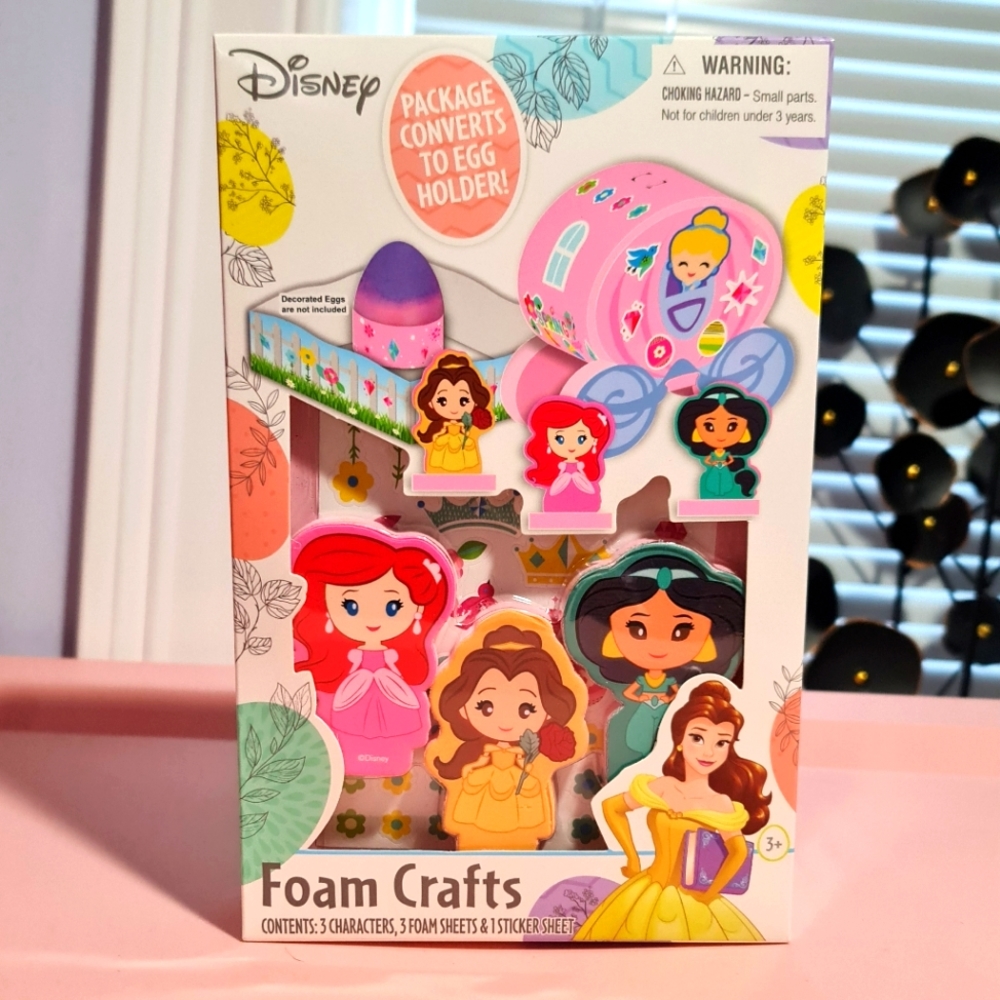 DISNEY Princess Easter Foam Crafts Egg Decorating Kit NIB